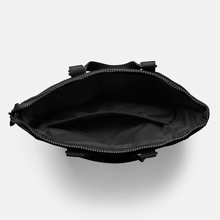 Rucksack aus Canvas und Leder in Schwarz-