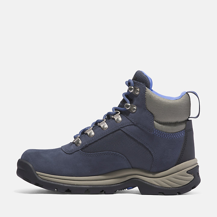 White Ledge Lace-up Hiking Boot for Women in Navy-