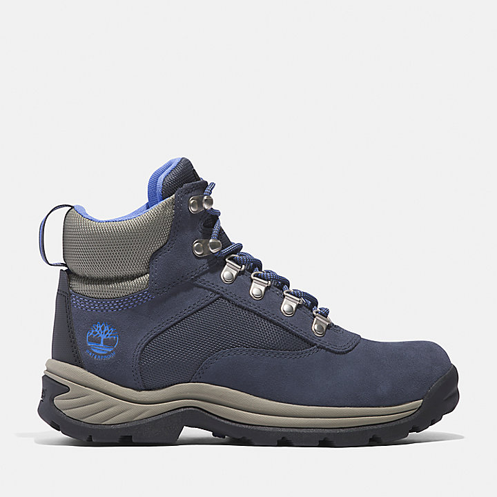 White Ledge Lace-up Hiking Boot for Women in Navy
