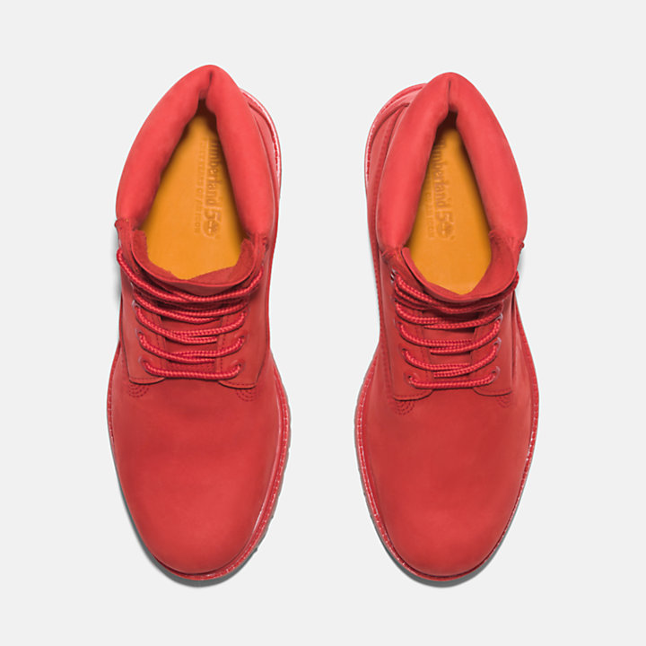 Timberland® 50th Edition Premium 6-Inch Boot imperméables pour homme en rouge-