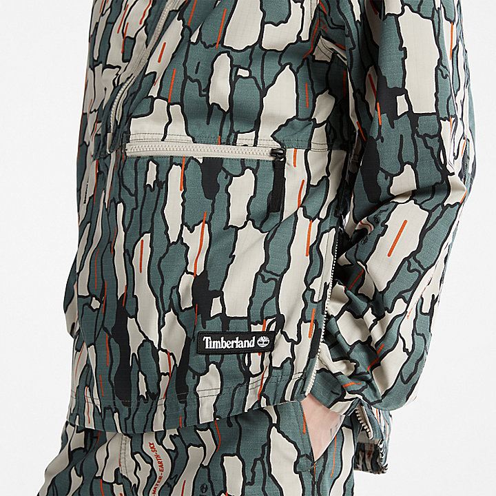 Waterbestendig pullover-jack voor heren in camouflage
