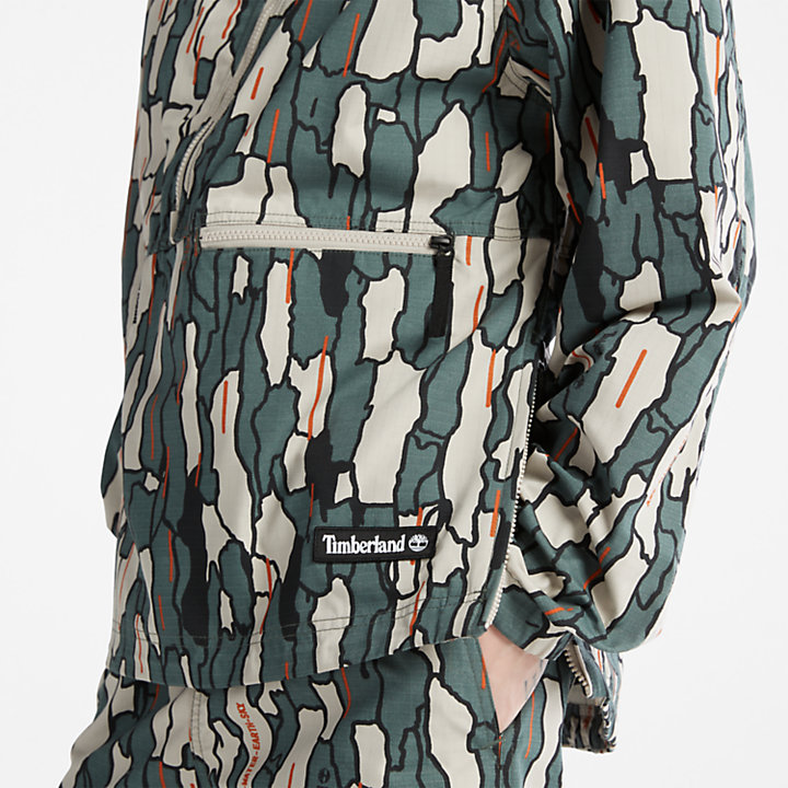 Waterbestendig pullover-jack voor heren in camouflage-