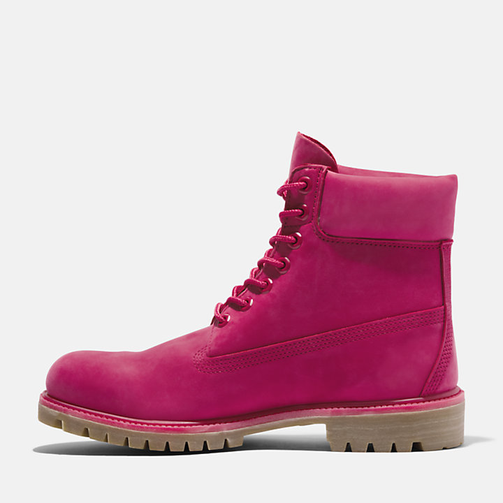 Botas impermeables 6-Inch Timberland® 50th Edition Premium para hombre en rosa oscuro-