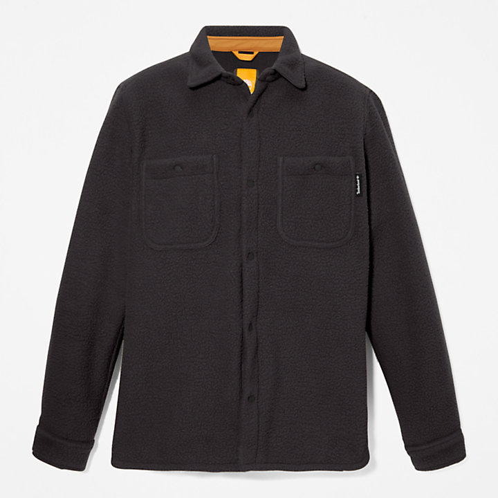Camisa tipo chaqueta con cuello polar Progressive Utility para hombre en color negro-