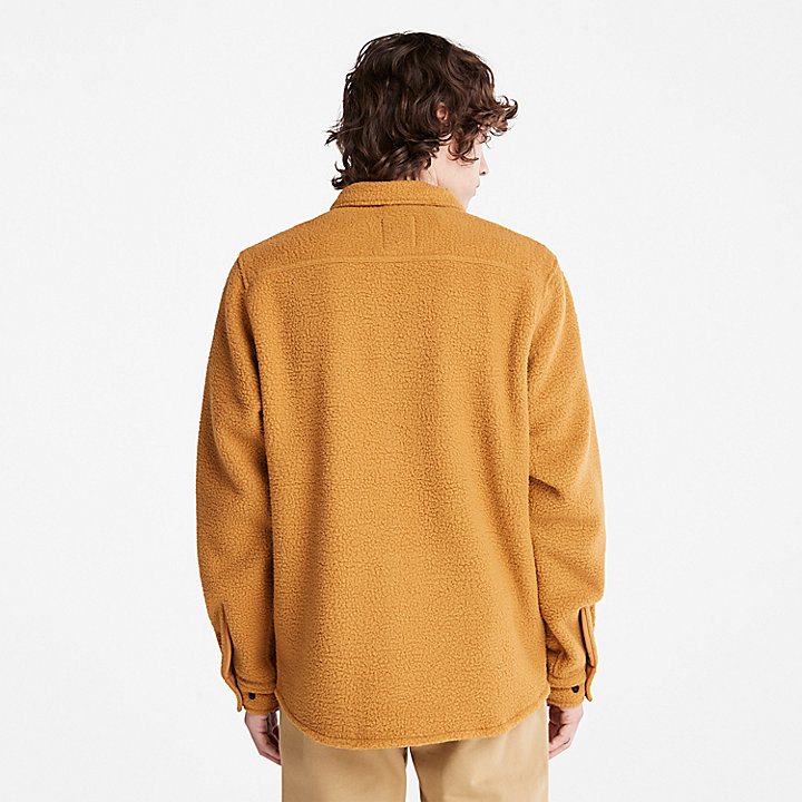 Camisa tipo chaqueta con cuello polar Progressive Utility para hombre en amarilla