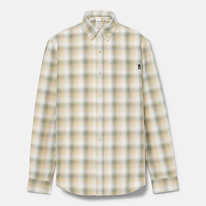 Checked Shirt for Men in Beige