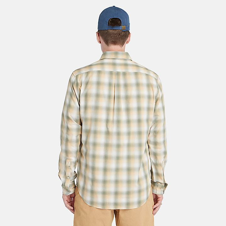 Checked Shirt for Men in Beige