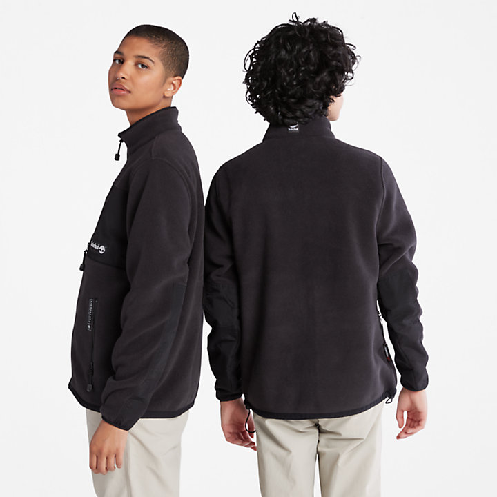 All Gender Polartec® Fleece Jacket in Black-