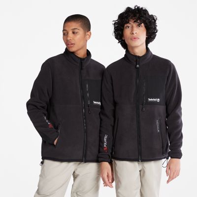 Timberland All Gender Polartec Fleece Jacket In Black Black Unisex