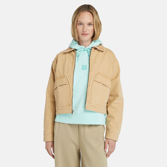 Strafford Washed Canvas Jacket for Women in Beige | Timberland