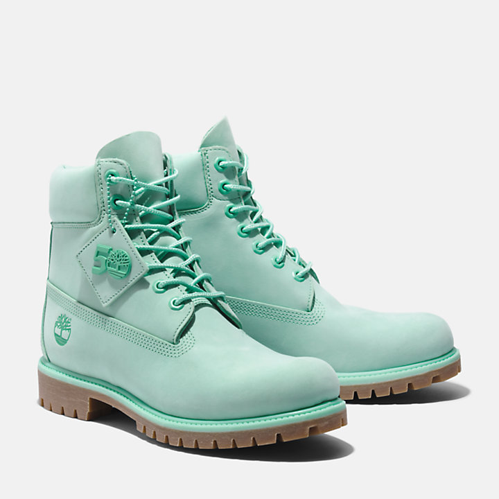 Timberland® 50th Edition Premium 6-Inch Waterproof Boot for Men in Teal-