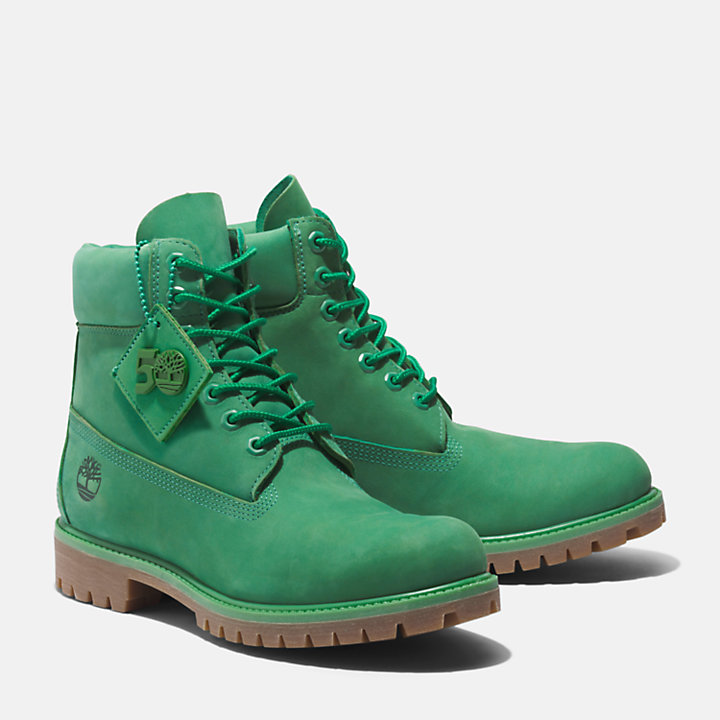 Timberland® 50th Edition Premium 6-Inch Waterproof Boot for Men in Green-