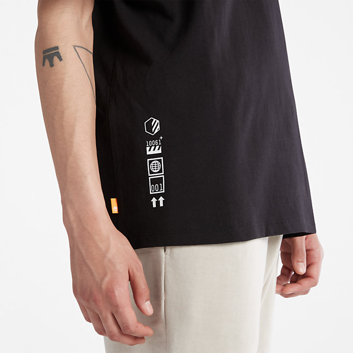 T-shirt da Uomo con Tasca Progressive Utility in colore nero-