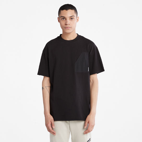 T-shirt à poche utilitaire Progressive pour homme en noir | Timberland