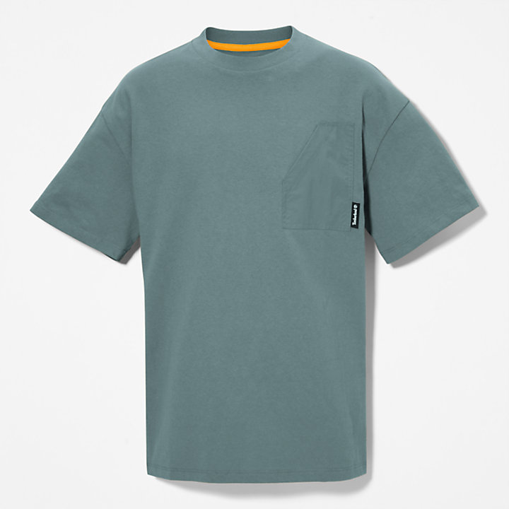 T-shirt da Uomo con Tasca Progressive Utility in verde-