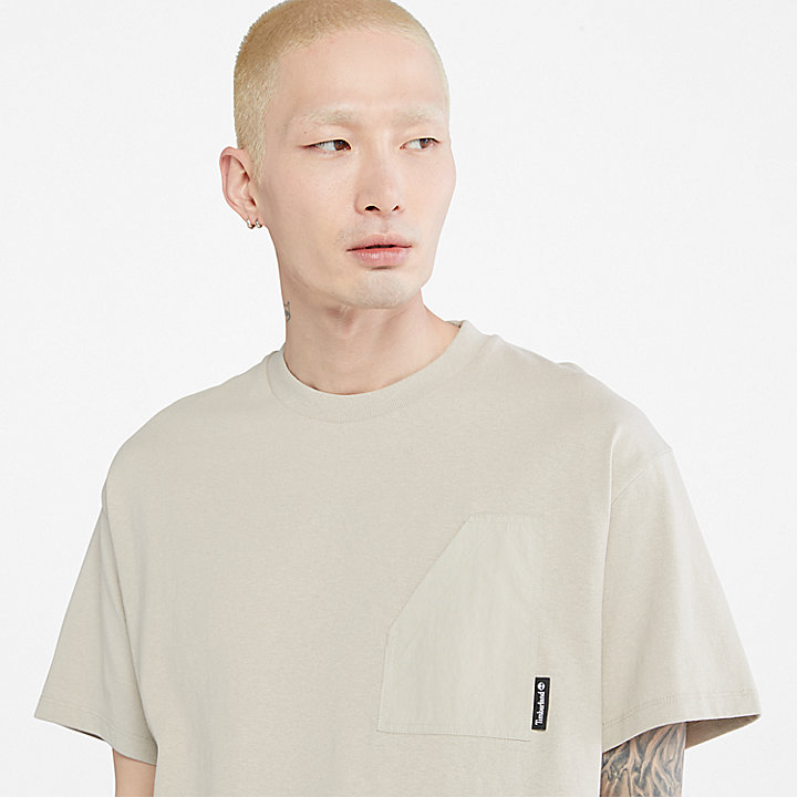 T-shirt Progressive Utility com Bolso para Homem em cinzento