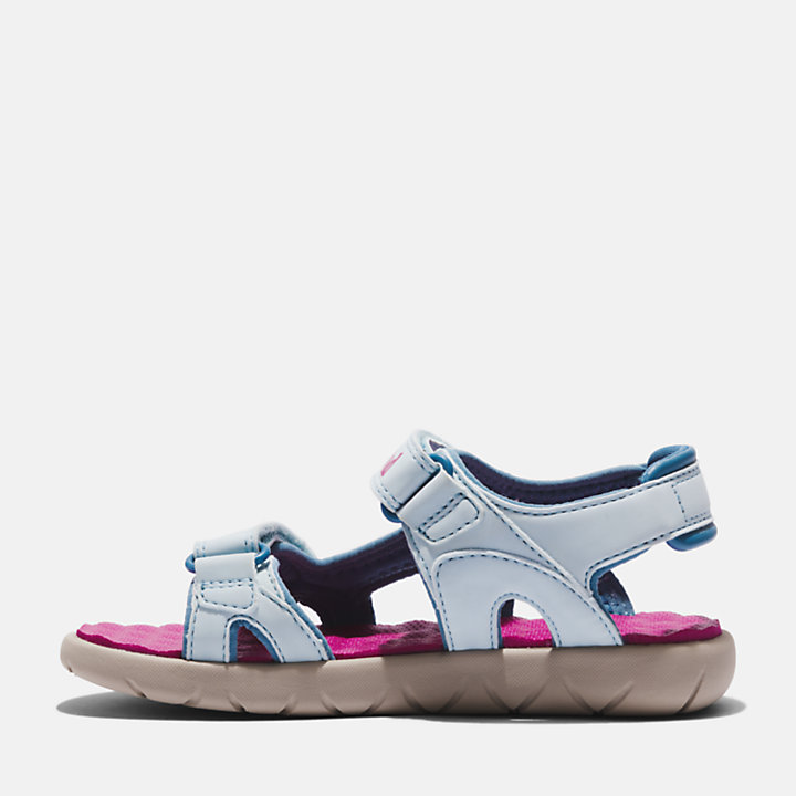 Sandalias de Doble Tira Perkins Row para Niño (de 30,5 a 35) en rosa/azul-