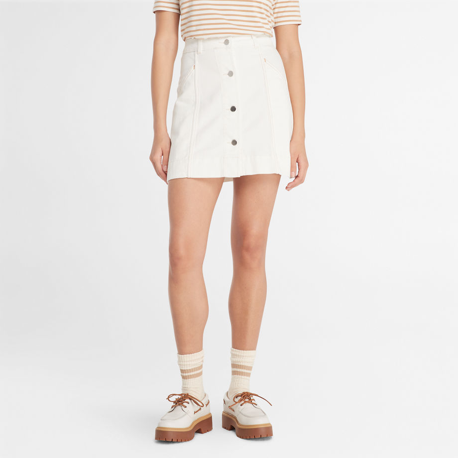 Timberland Refibra Skirt For Women In White White, Size 25