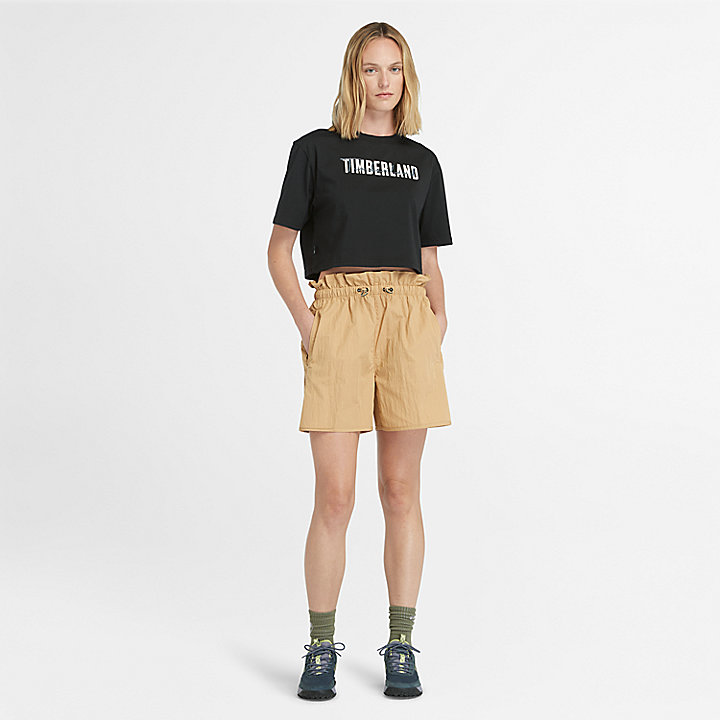 Cropped T-Shirt for Women in Black