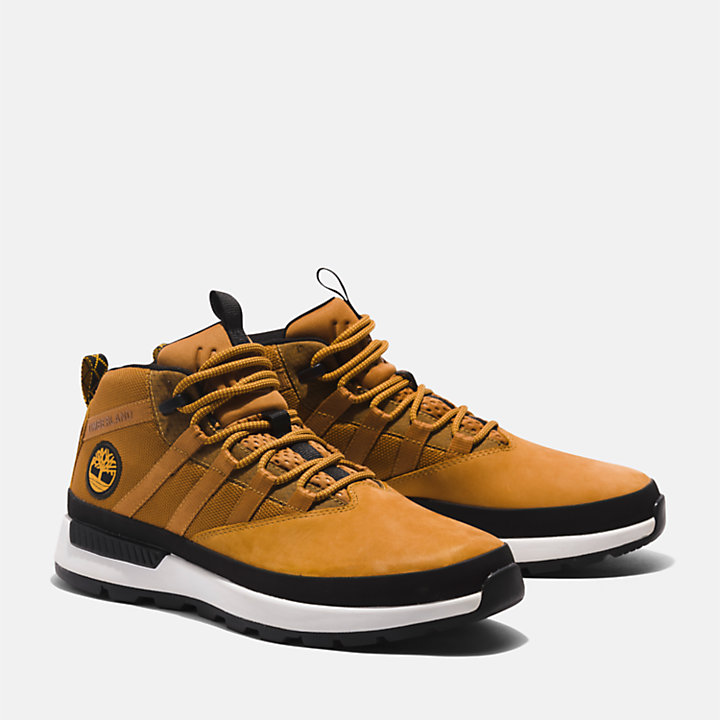 Euro Trekker Lace-up Trainer for Men in Yellow-