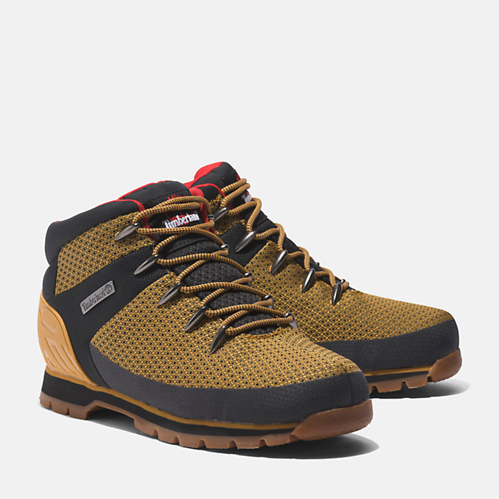 Euro Sprint Waterproof Hiking Boot for Men in Yellow/Black-