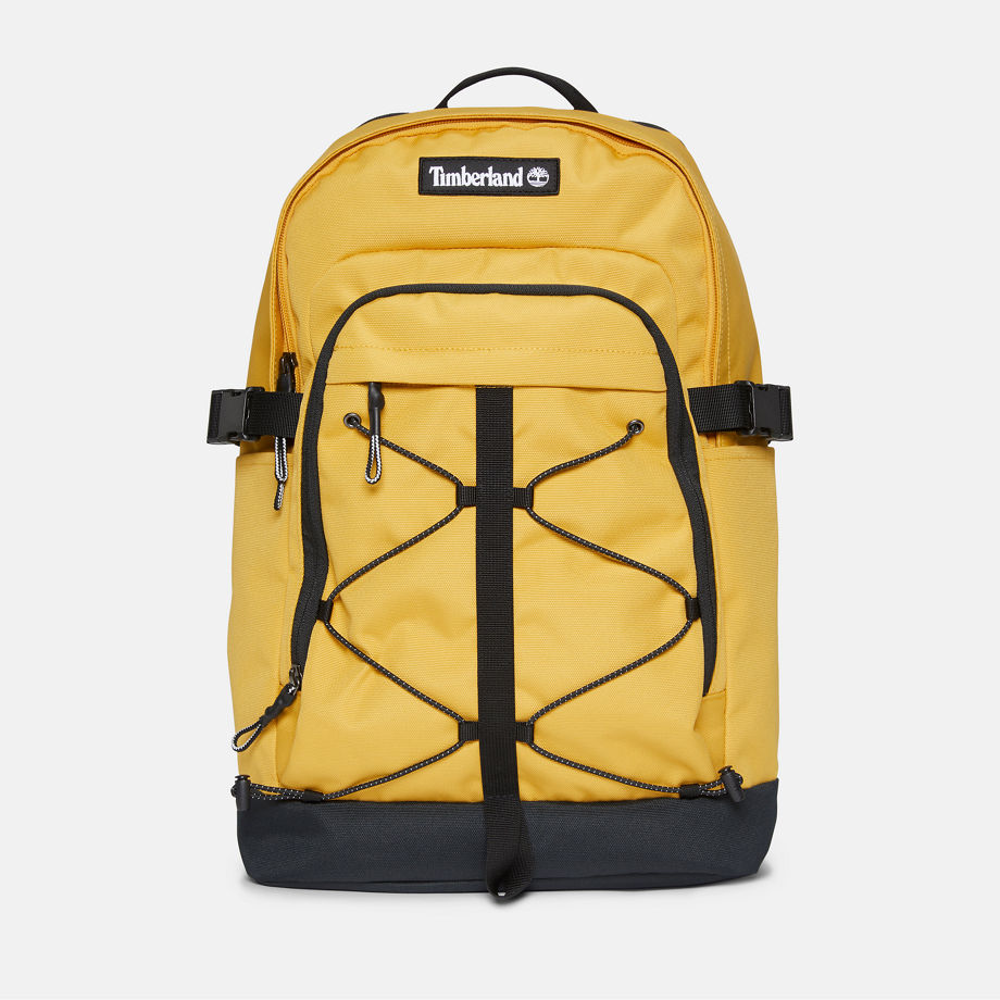 Timberland All Gender Outdoor Archive Bungee Backpack In Yellow Yellow Unisex, Size ONE