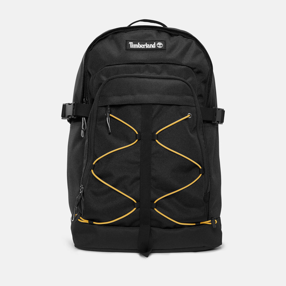 Timberland All Gender Outdoor Archive Bungee Backpack In Black Black Unisex, Size ONE