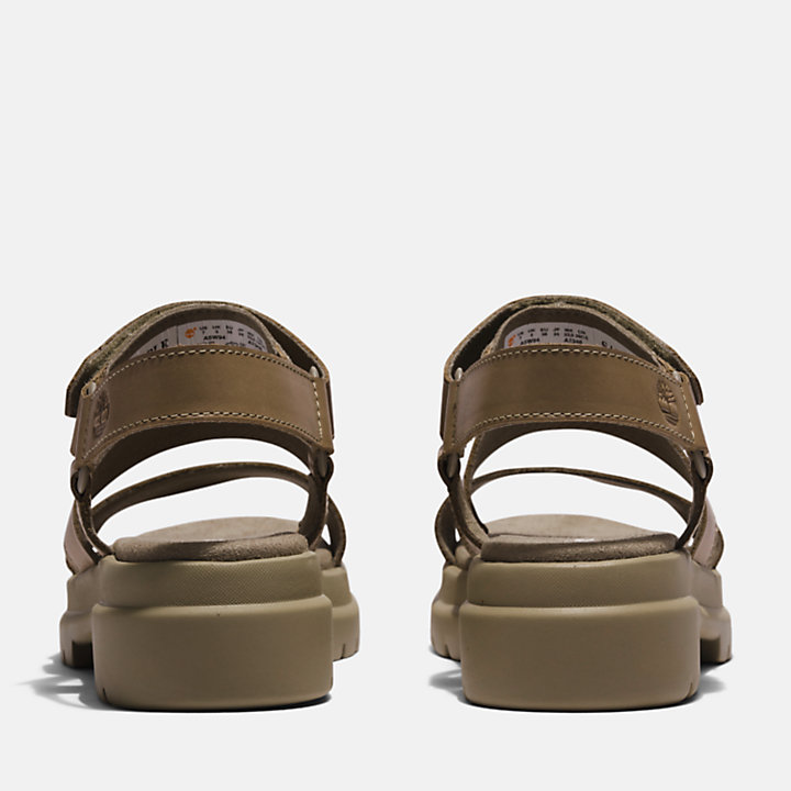 London Vibe Ankle-strap Sandal for Women in Light Brown-