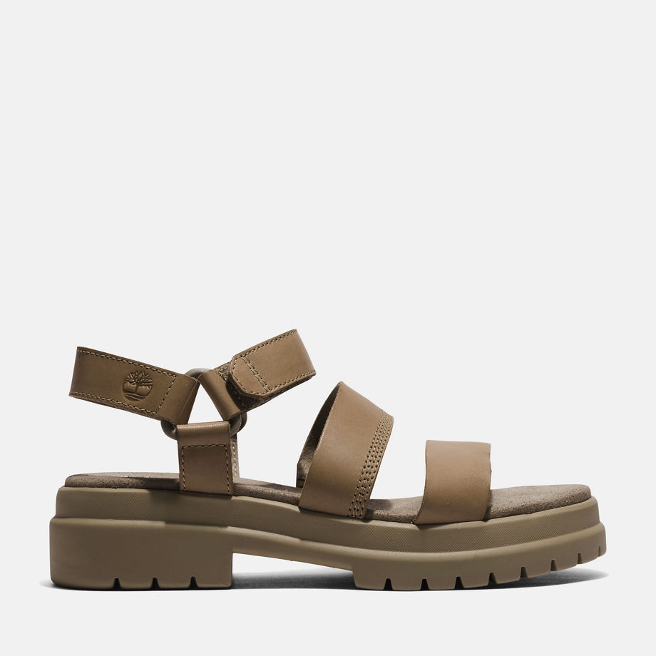 Timberland London Vibe Ankle-strap Sandal For Women In Light Brown Light Brown