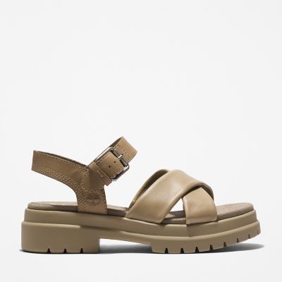 London Vibe Ankle Strap Sandal for Women in Light Brown | Timberland