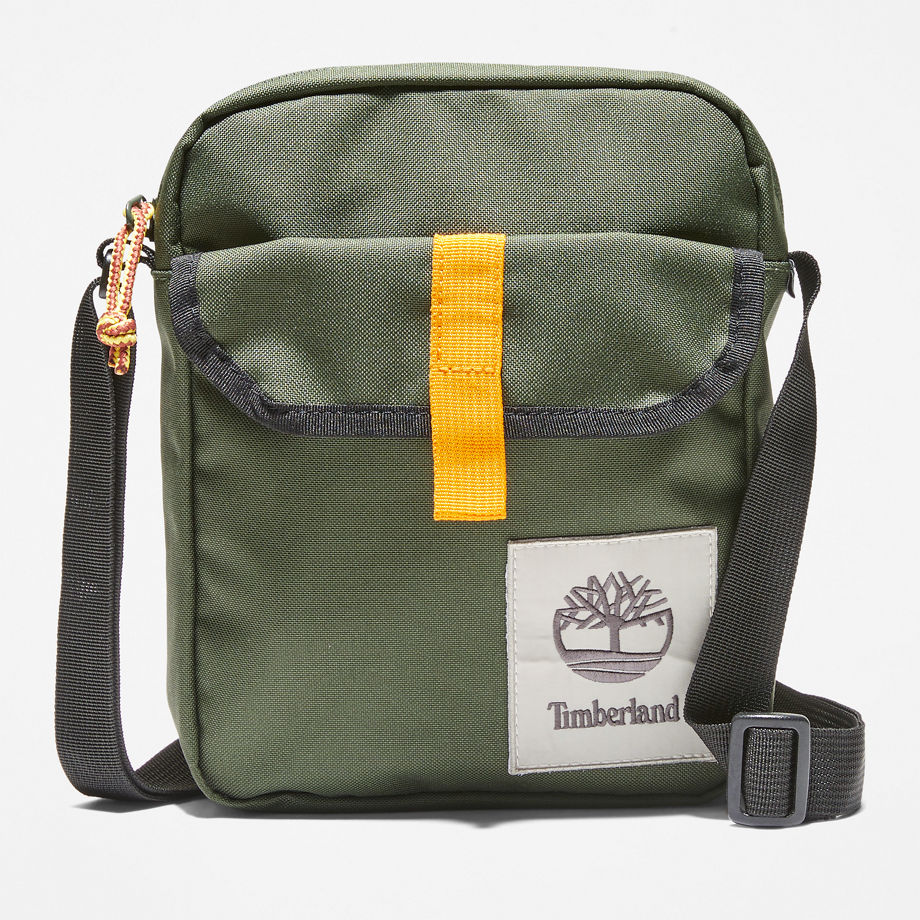 Timberland New Heritage Crossbody Bag In Green Dark Green Unisex, Size ONE