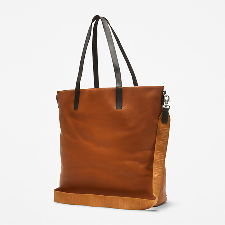Leather Tote Bag For Women in Brown-
