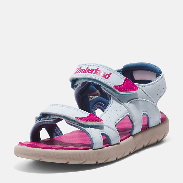 Perkins Row Sandale mit Doppelriemen für Kinder in Pink/Blau-