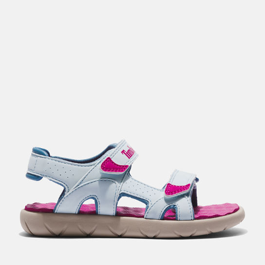 Perkins Row Double-strap Sandal for Junior in Pink/Blue | Timberland