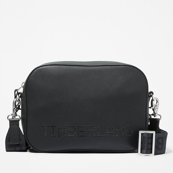 Leather Crossbody Bag for Women in Black-