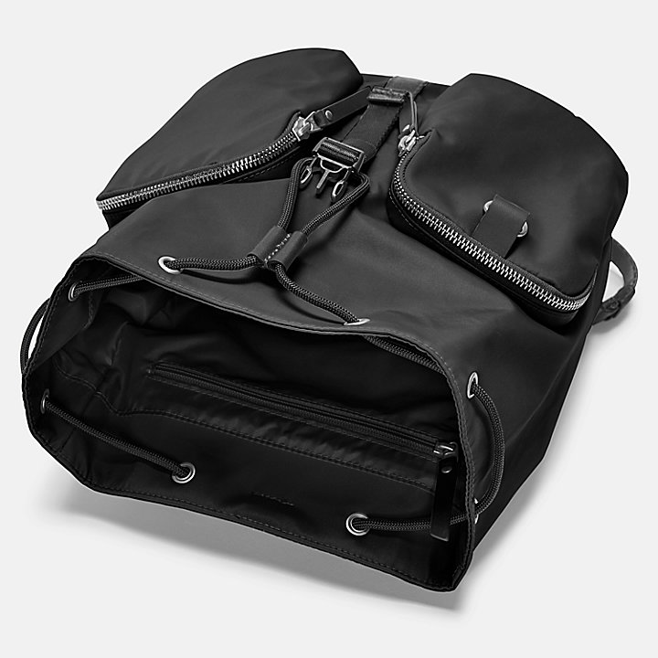 Nylon Backpack for Women in Black