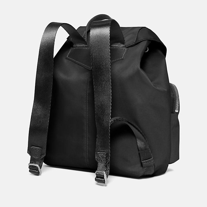 Nylon Backpack for Women in Black-