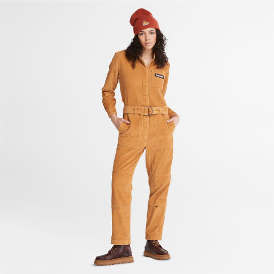 Corduroy Jumpsuit voor dames in oranje | Timberland