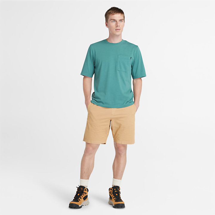 Camiseta con tecnología TimberCHILL™ y protección frente a los rayos UVA para hombre en verde-