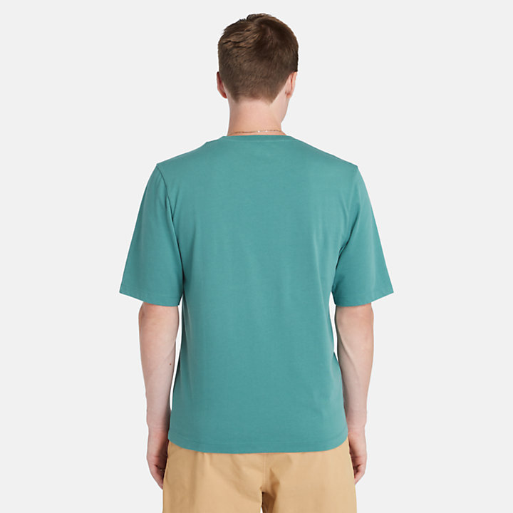 Anti-UV T-shirt voor heren in groen-