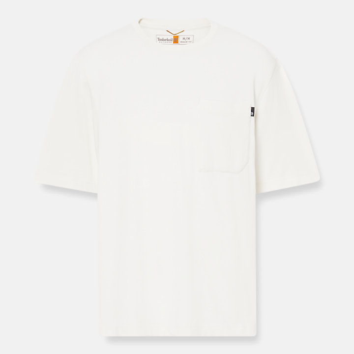 T-shirt con Tecnologia Anti-UV TimberCHILL™ da Uomo in bianco-