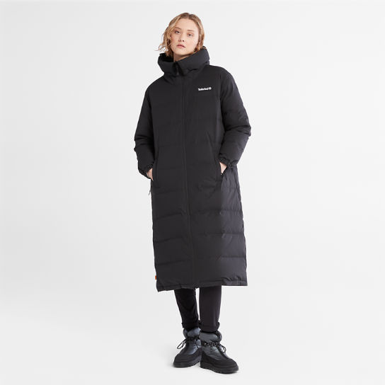 Abrigo largo reversible acolchado para mujer en negro | Timberland