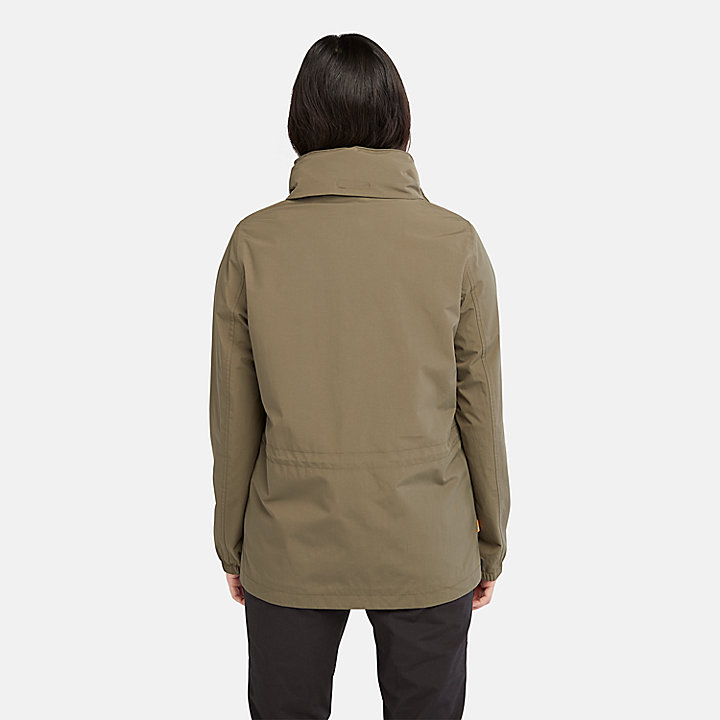 Lined Raincoat for Women in Green