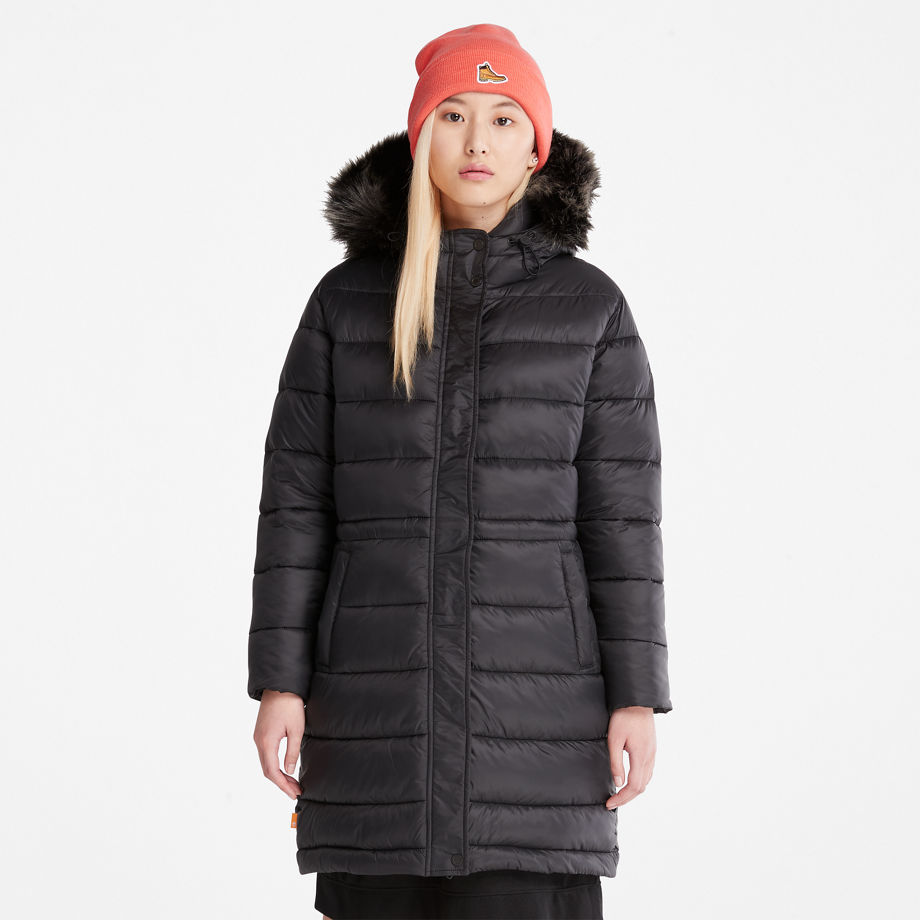 Timberland Down-free Parka For Women In Black Black