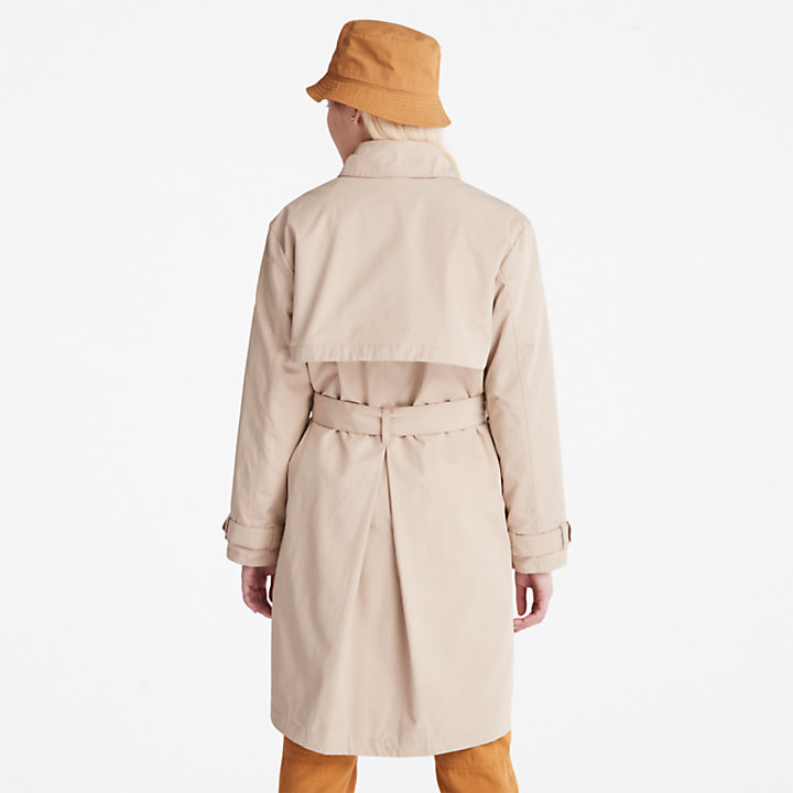 Trench-coat 3 en 1 pour femme en beige-