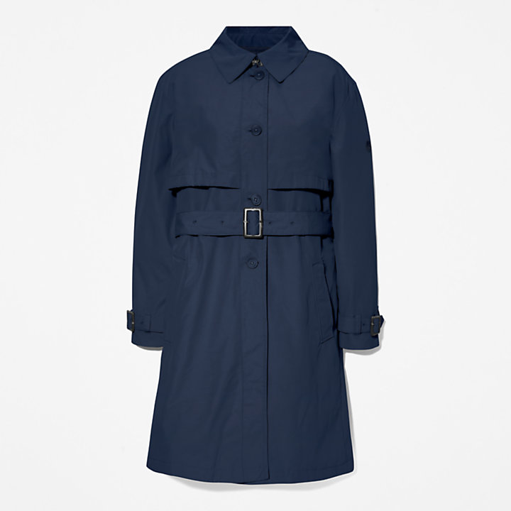 Trench-coat 3 en 1 pour femme en bleu marine-