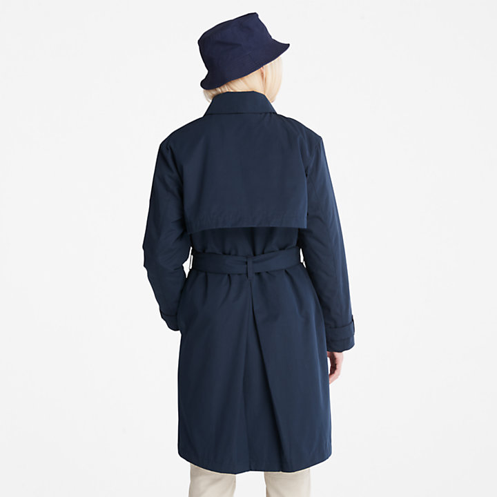 Trench-coat 3 en 1 pour femme en bleu marine-