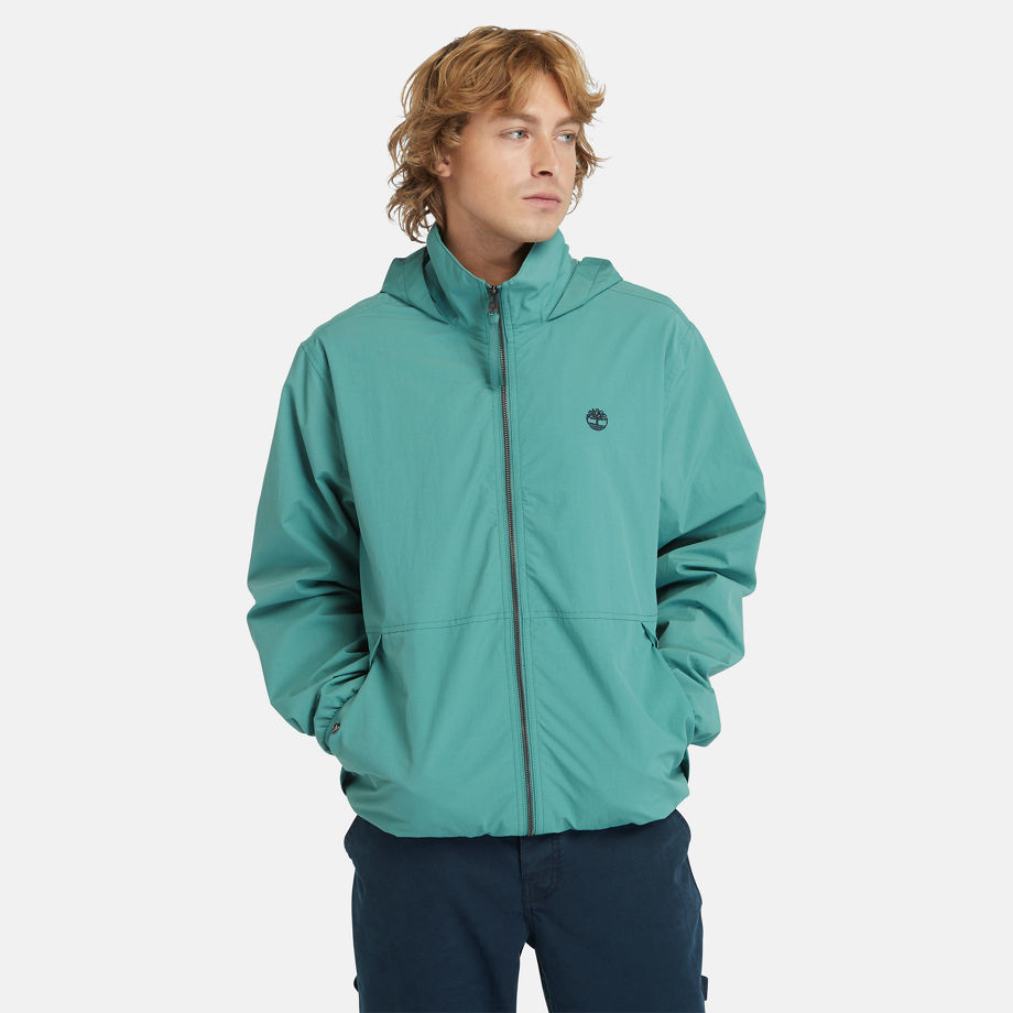 Timberland Water-resistant Bomber Jacket For Men In Sea Pine Blue