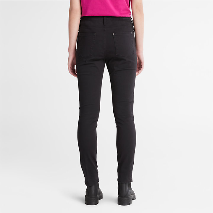 Stretch Chino for Women in Black-