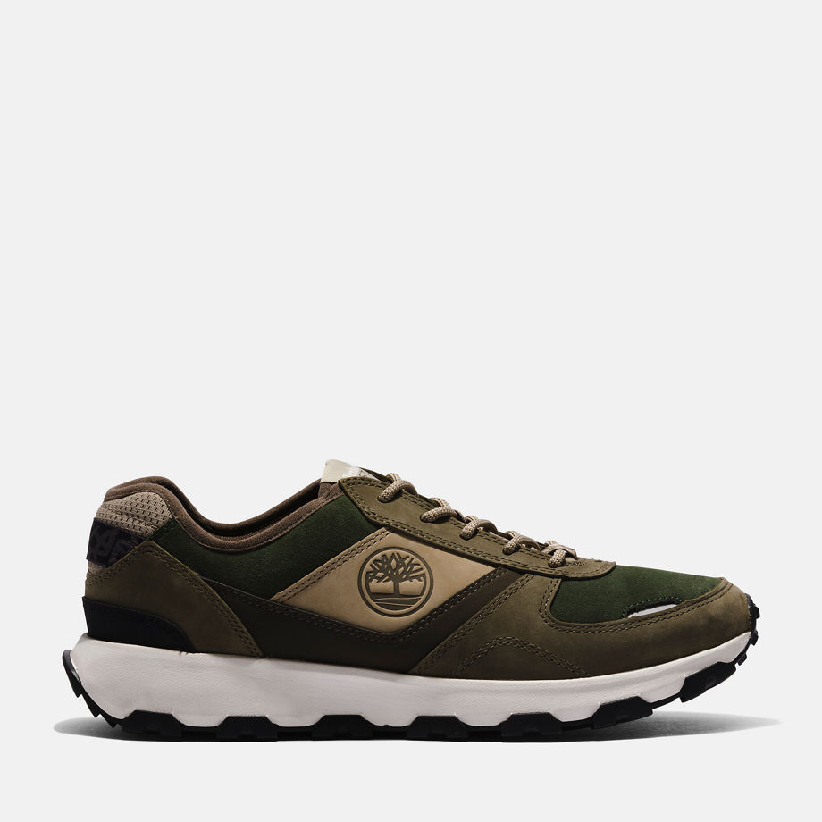 Timberland Winsor Park Trainer For Men In Dark Green Green, Size 7.5